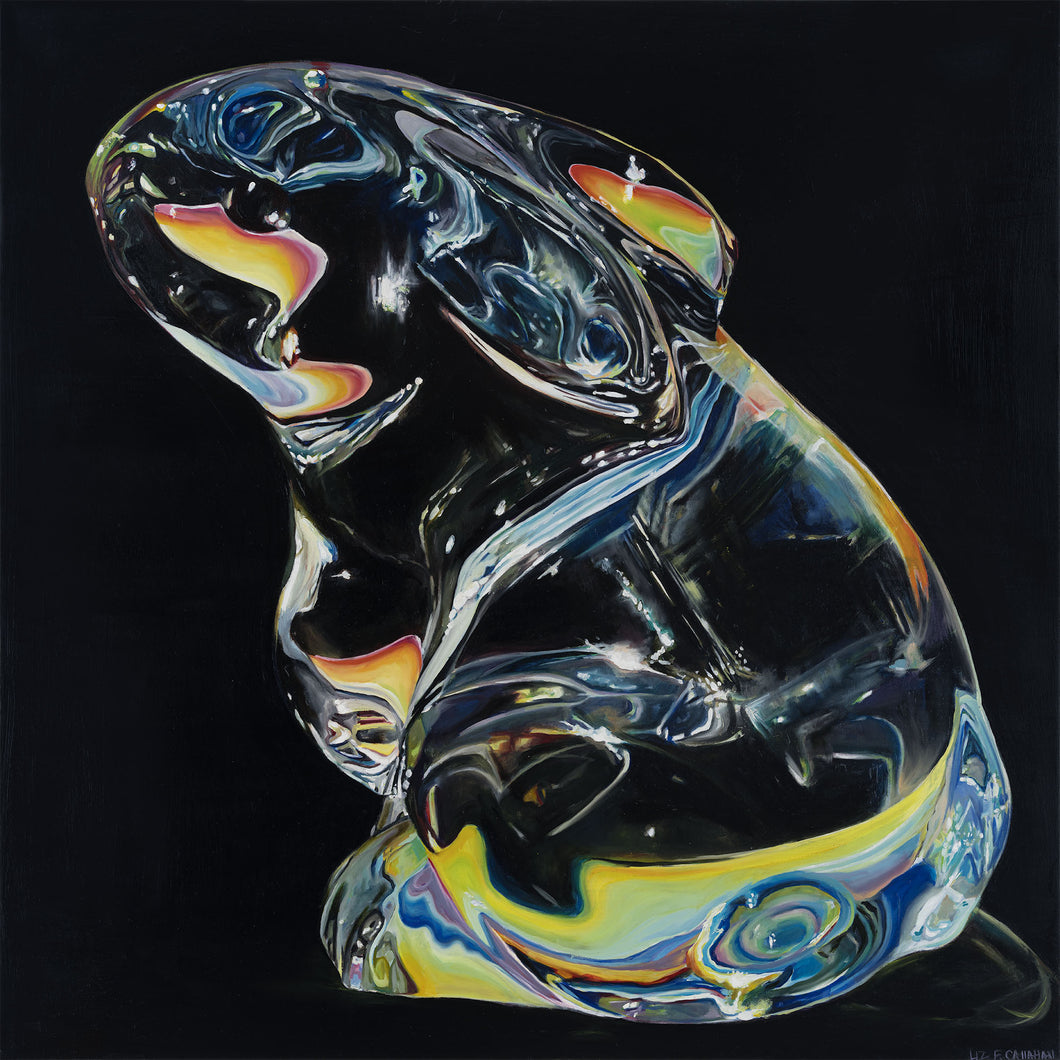 Rainbow Black Baccarat Bunny Print